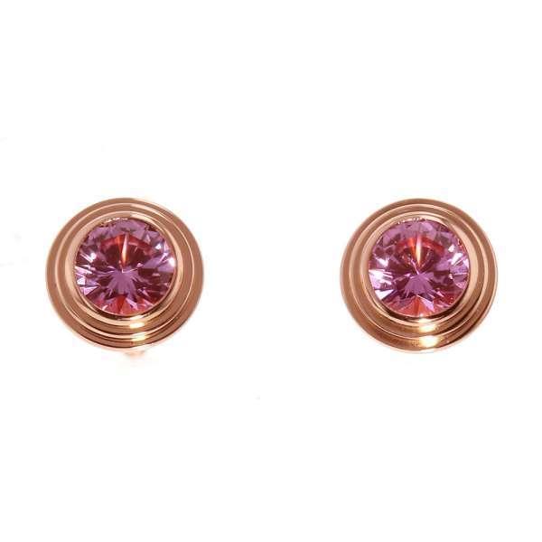 Cartier（カルティエ） ピアス ダムール ピンクサファイヤ K18PGピンク