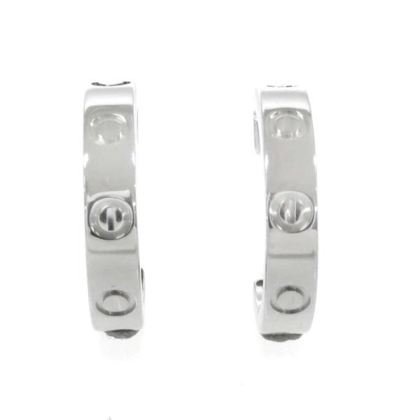 カルティエ ピアス ミニ ラブピアス K18WGホワイトゴールド Cartier