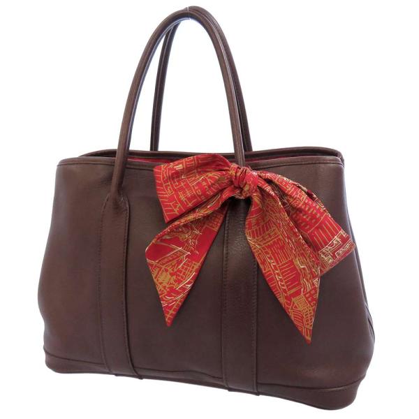 美品 HERMES ガーデンツイリー TPM ハバナ エルメス ガーデンツイリー TPM ハバナ/シルバー金具 スイフト □J刻印