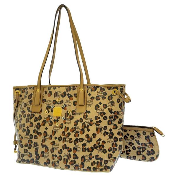 専用❗️美品♡MCM✨エムシーエム　 スタッズ　ヒョウ柄 レオパード　バッグ エムシーエム トートバッグ ヒョウ柄 スタッズ レザー MCM ショルダー