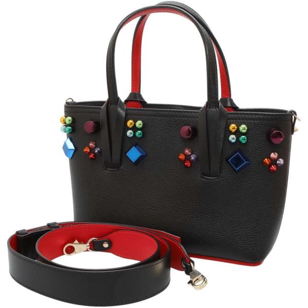 クリスチャン・ルブタン トートバッグ カバタ ミニ スタッズ