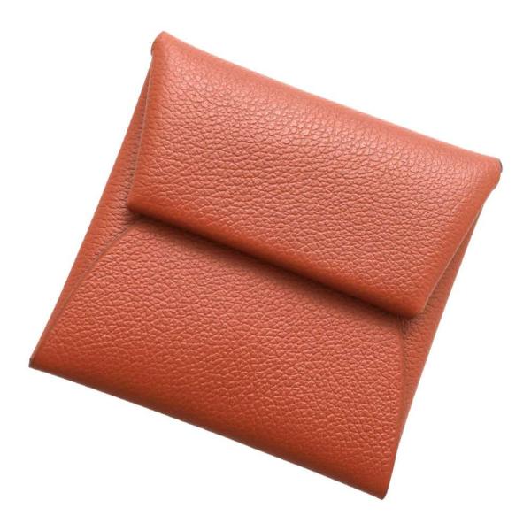 エルメス コインケース バスティア ブリック/シルバー金具 エバー