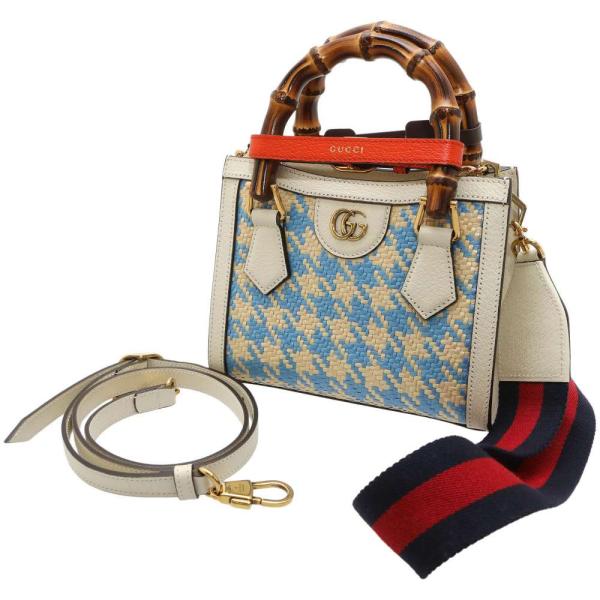 ミ*タ様 値下美品 グッチ ダイアナ バンブー 2WAYバッグ GUCCI 75 グッチ ハンドバッグ ダイアナ ミニ トートバッグ GUCCI 2way