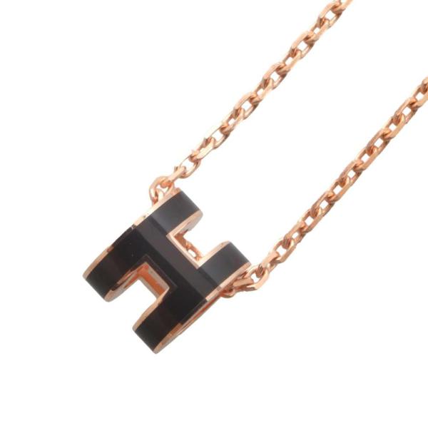 も*か様 HERMES ネックレス Hキューブ ミニ ポップH ブラック　ゴール エルメス ネックレス ミニ・ポップアッシュ ブラック/ピンクゴールド