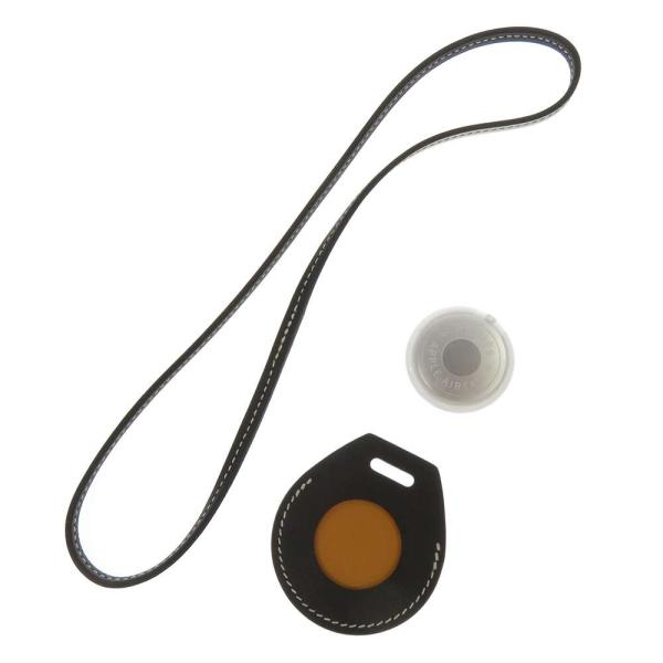 エルメス バッグチャーム Apple AirTag エアタグ ブラック/べ