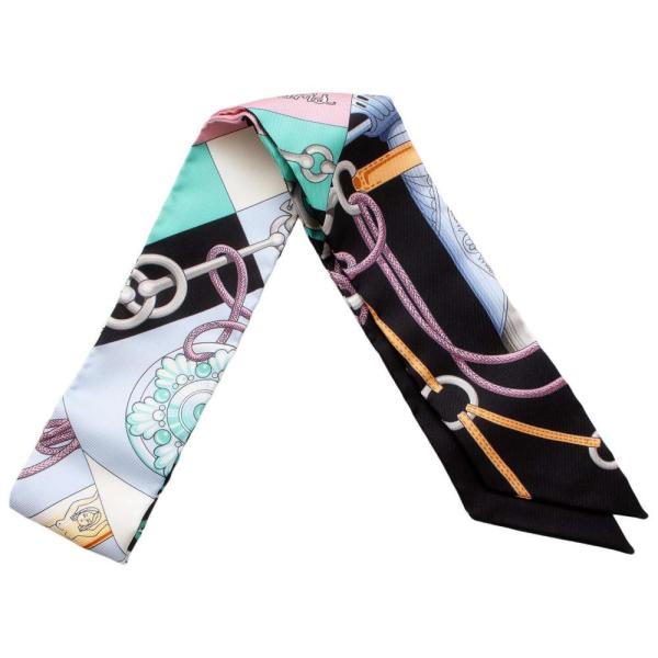 エルメス ツイリー CLIQUETIS クリケティス　HERMES スカーフ エルメス スカーフ ツイリー クリケティス Cliquetis HERMES シルク