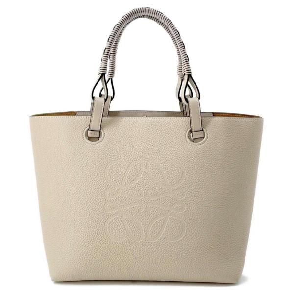 【新品未使用】LOEWE ロエベ レザー トートバッグ ハンドバッグ ベージュ ロエベ トートバッグ アナグラム レザー A717S72X LOEWE 2way ハンド