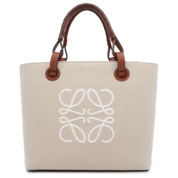 美品 【LOEWE】 ロエベアナグラム キャンバストート ロエベ トートバッグ アナグラム キャンバス スモール A717S72X06
