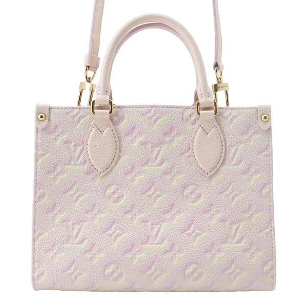ルイヴィトン　モノグラムアンプラント　2way　オンザゴーPM　ライトピンク ルイヴィトン ハンドバッグ モノグラム・アンプラント オンザゴーPM