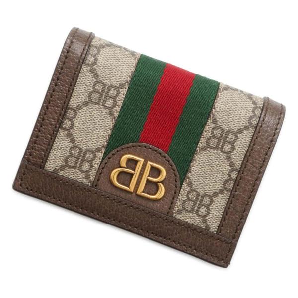 レア✨バレンシアガ グッチ 二つ折り財布 ハッカープロジェクト コラボ レザー バレンシアガ 二つ折り財布 グッチコラボ ザ ハッカー プロジェクト
