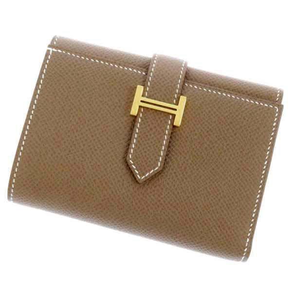 HERMES（エルメス） 財布 ベアンコンビネ エトゥープ/ゴールド金具