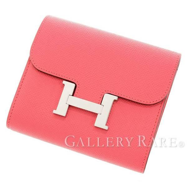 エルメス 財布 コンスタンス コンパクト ローズアザレ シルバー金具 ヴォーエプソン Hermes 二つ折り財布 Concom21ep02a Gallery Rare 通販 Yahoo ショッピング