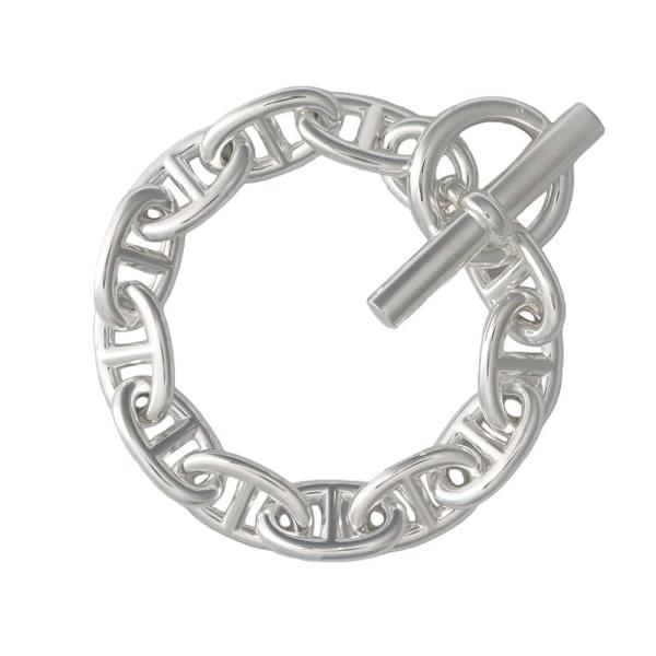 エルメス ブレスレット シェーヌダンクルTGM 12コマ SV925シルバー