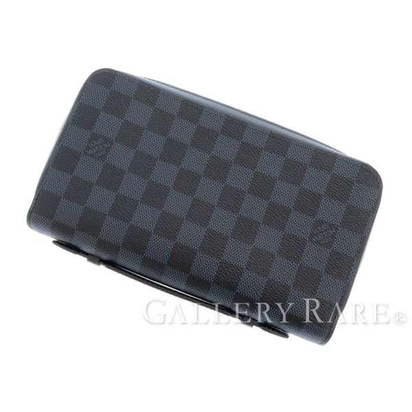 ルイヴィトン 長財布 ダミエ コバルト ジッピーxl ハンドル付き メーカー再生品 メンズ クラッチバッグ 財布 ヴィトン N