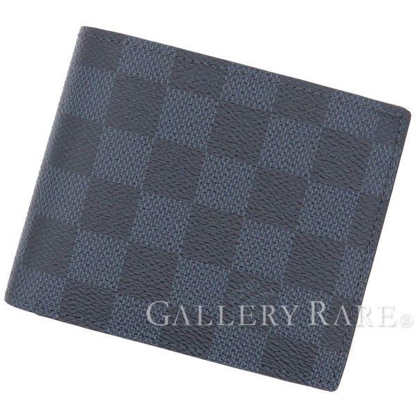 ちゃんはる ❁.。！美品‼️ ルイ・ヴィトン ダミエ ポルトフォイユ・マルコ LOUIS VUITTON（ルイ・ヴィトン） 財布 ダミエ コバルト