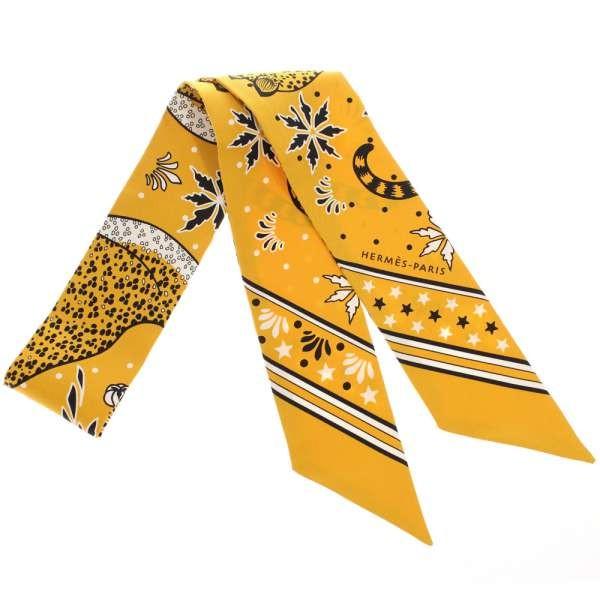 HERMES（エルメス） スカーフ ツイリー レオパード バンダナ Les