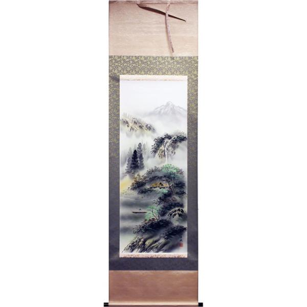 白映 『彩色山水』 掛軸（尺五立） : 内田画廊 - 通販 - Yahoo