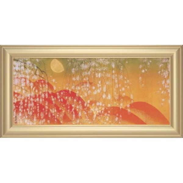 石踊達哉 『しだれ桜』 彩美版 IWA-E 複製画 額装 : 内田画廊 - 通販