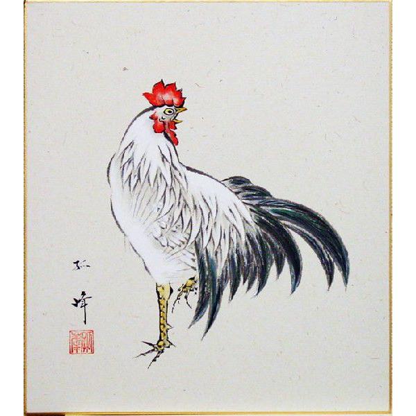 内田孤峰 干支色紙 酉 1 色紙絵 絵画 日本画 鶏 十二支 ネコポス メール便 J9 8427 N 内田画廊 通販 Yahoo ショッピング