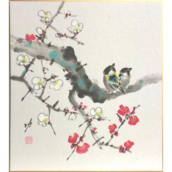 四季の色 色紙の絵画 日本画セット 魚・梅・猿・鳥 61uQOlQwlNL._AC_SY200_QL15_.jpg
