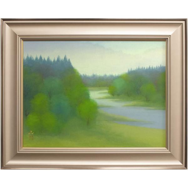 河本正 薄霧 日本画 F4号サイズ 河本正 薄霧 日本画 F4号サイズ 河本正 薄霧 日本画 F4