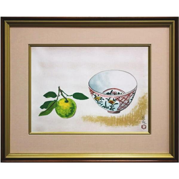 ✡️特選【原画一点物】イラストアート（額付） 版画 鈴木英人 「此処より永遠に」 シリアルナンバー入り フレーム付き