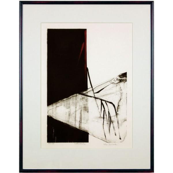 篠田桃紅 『Chrysalis B』 リトグラフ+手彩色 絵画 現代美術 篠田桃紅 『Chrysalis B』 リトグラフ+手彩色 絵画 現代美術