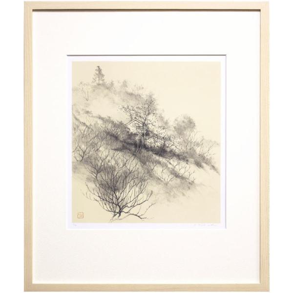 田渕俊夫 「 月ヶ瀬 」 オリジナルリトグラフ ポートフォリオ 大和秋色