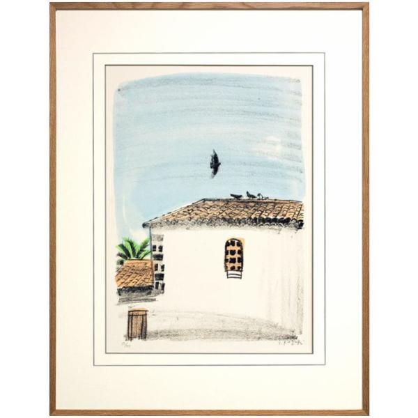 ボネックガーデンリトグラフ石版画絵画風景画洋画