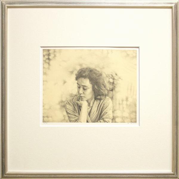 野田弘志 「 女 」 ー 版画集 眼の記憶より 銅版画 版画 洋画 絵画