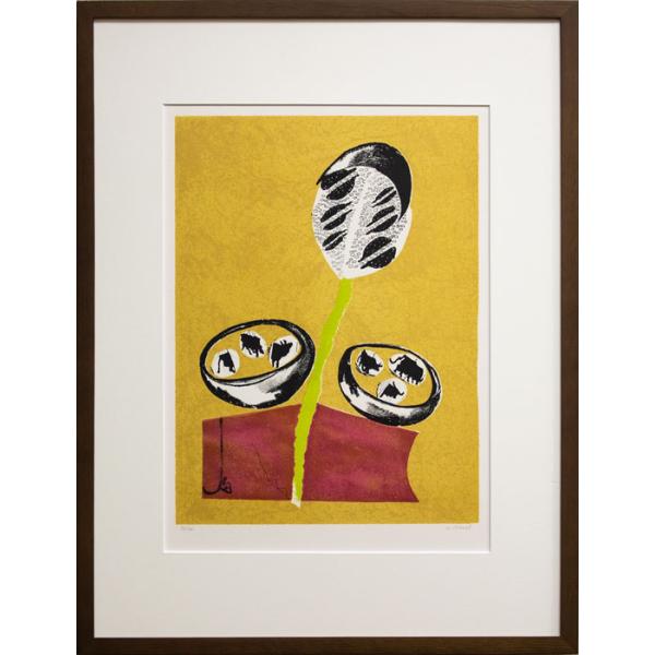 版画 モーヴをまとう アニ・ルティバ リトグラフ　45×60 版画 モーヴをまとう アニ・ルティバ リトグラフ45×60
