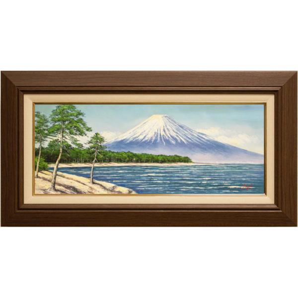 辻 京子 富士と三保の松原 油絵・油彩画  絵画 洋画 日本の