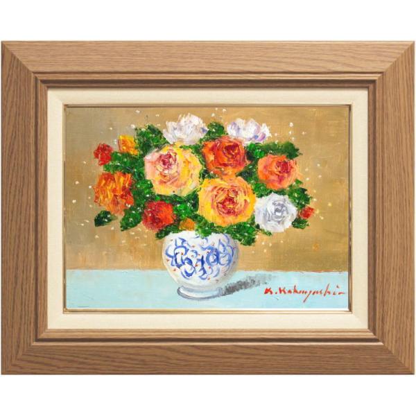 小林幸三 「 バラ ( 薔薇 )」 油絵 ・ 油彩画 F4 4号 ) 絵画 小林幸三 「 バラ ( 薔薇 )」 油絵 ・ 油彩画 F4 4号 ) 絵画