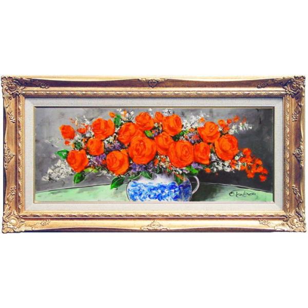 柿田治■はな■油絵■4号 柿田治□はな□油絵□4号