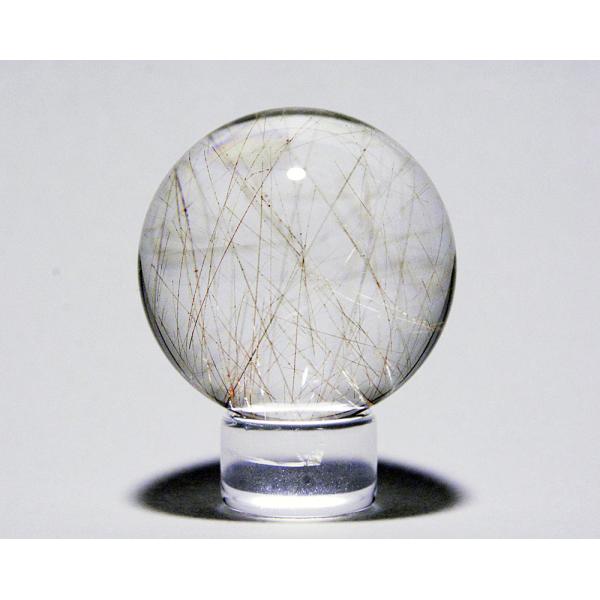 丸玉水晶　ルチル ルチル入り水晶丸玉29mm : ギャラリージェム - 通販 - Yahoo
