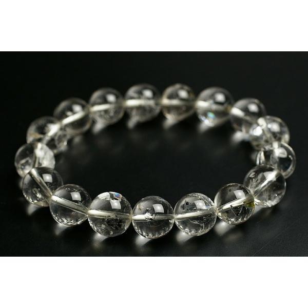 超レア品12.5mmマダガスカル水入り水晶ブレスレット
