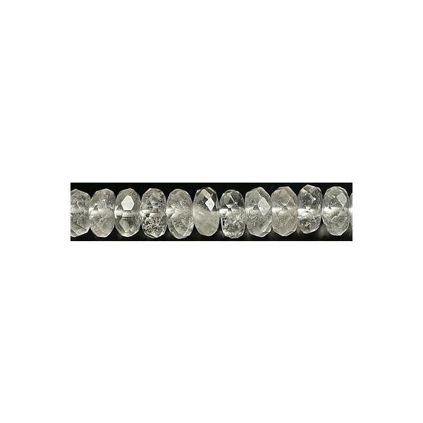 8×4mmヒマラヤ水晶　ボタンカット粒売りビーズ　ガーネッシュヒマール産