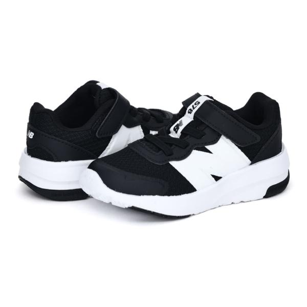 ニューバランス スニーカー ベビー キッズ ファーストシューズ ベビーシューズ new balance IT578 BK ブラック 幅広 ワイド 3E 4E 運動靴 子供靴 マジックテープ