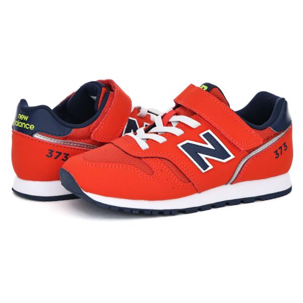 ニューバランス スニーカー キッズ ジュニア new balance Y373 V2 バンジー ウィズ トップ ストラップ 9Y2 レッド ブルー 運動靴 子供靴 男の子 マジックテープ