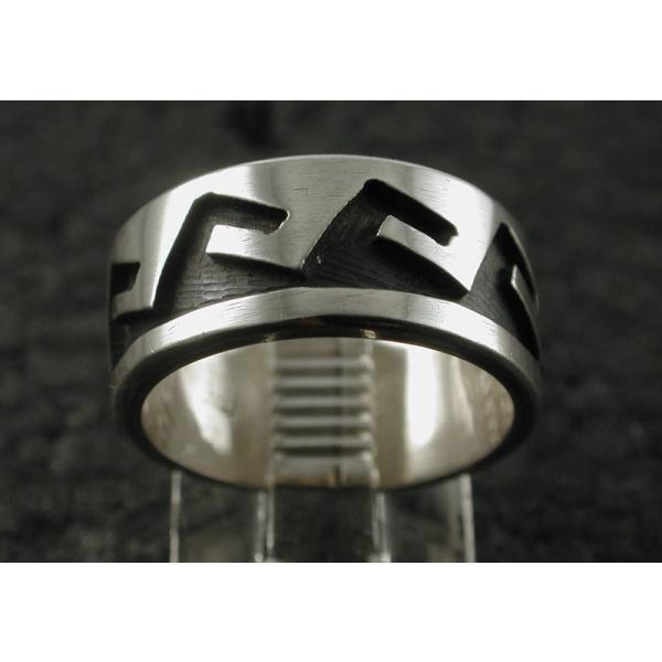 シルバーアクセサリー リング インディアンジュエリー ホピ サイズ8.5