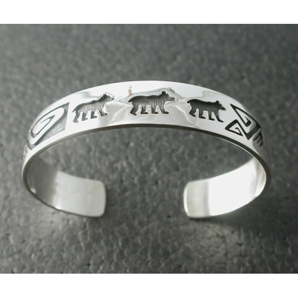 シルバーアクセサリー バングル インディアンジュエリー ホピ Raymond