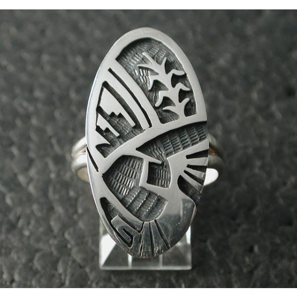 シルバーアクセサリー リング インディアンジュエリー ホピ Willis