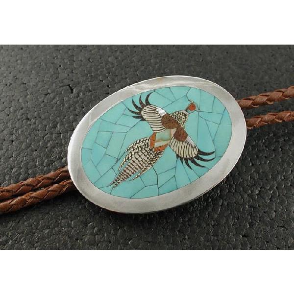 シルバーアクセサリー インディアンジュエリー ズニ ボロタイ Albert