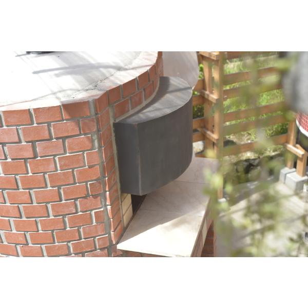 ピザ窯 ドーム型 ピザ窯 外装レンガ 石窯 薪窯 内径80cm ドーム型 本格的 : 石窯や