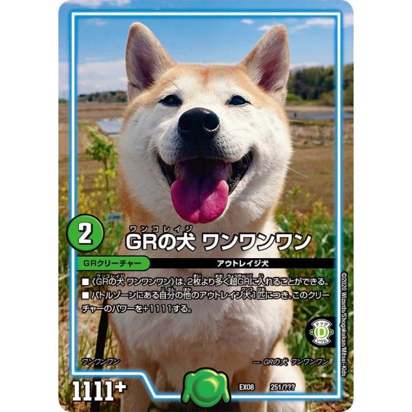 デュエル・マスターズ GRの犬 ワンワンワン 自然 EX08 251