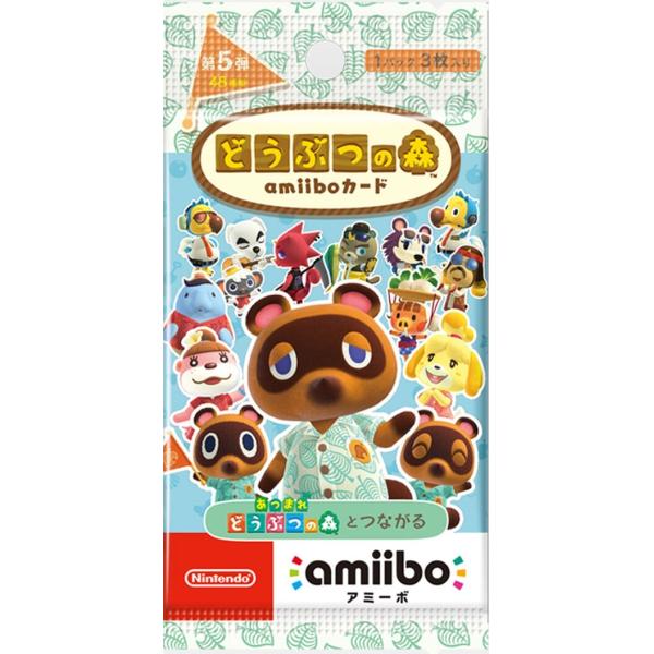 【送料無料・即日出荷】【新品】どうぶつの森amiiboカード 第5弾(5パックセット販売) 200326