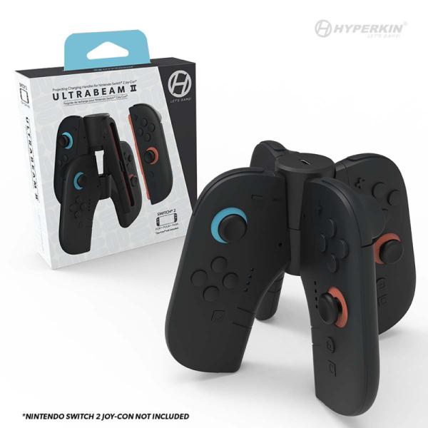 【新品アウトレット品】Hyperkin UltraBeam II Joy-Conハンドルアタッチメント プロジェクションLED搭載 2個セット Switch2対応 グリップ型アクセサリー