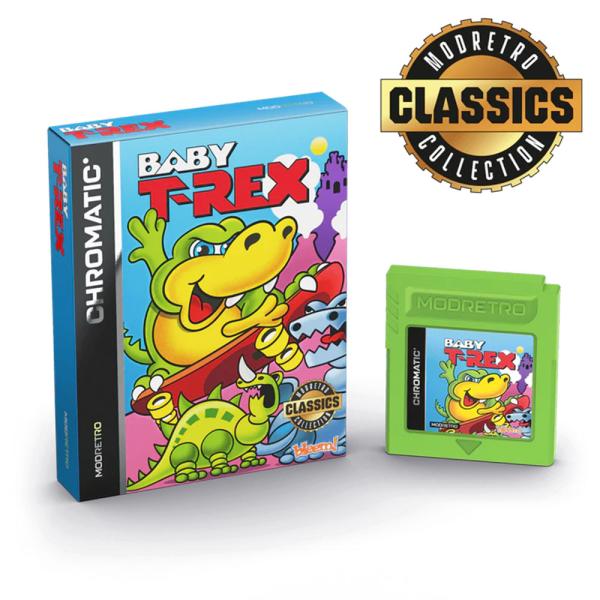 【新品アウトレット品】ModRetro Baby T-Rex 横スクロールアクション GBC対応レトロゲーム