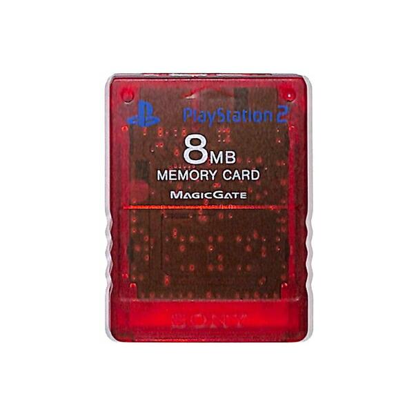 PS2 SONY製 メモリーカード【8MB】 （クリムゾンレッド） 初期化済