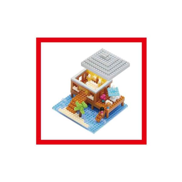 カワダ ナノブロック Nanoblock 情景コレクション リゾートコテージ Nbi 002 ブロック 価格比較 価格 Com